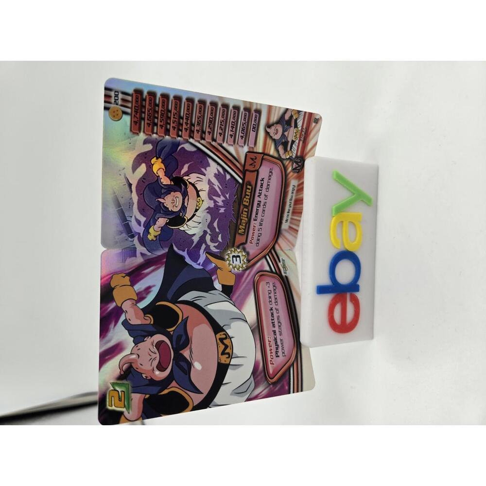 Majin Buu 199 200 Dragon ball Z DBZ CCG TCG Foldout Hi-Tech Foil